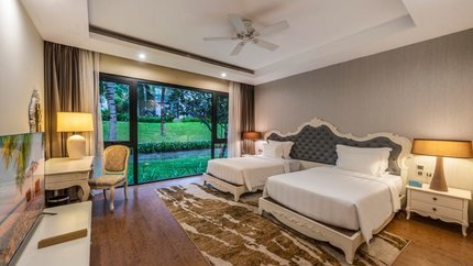 Phòng ngủ với 2 giường đơn