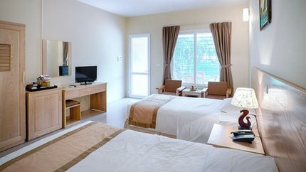 Gian phòng rất thoáng, tạo cảm giác dễ chịu
