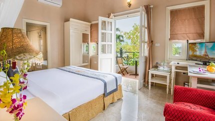 Phòng Deluxe Double đầy đủ tiện nghi