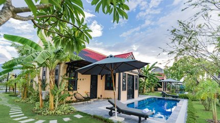 Khung cảnh của Biệt thự Hồng Liên 1 tầng
