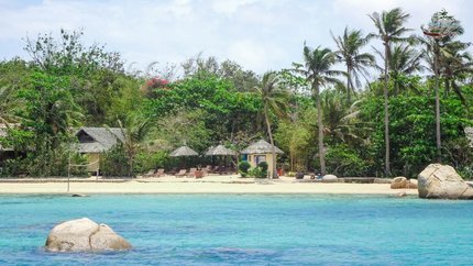 Bãi biển riêng tại khu nghỉ dưỡng