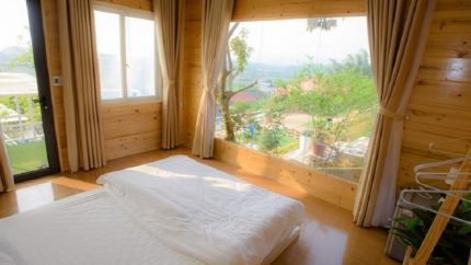 Phòng Twin tại Wooden House Homestay
