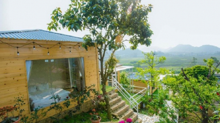 Phòng Double tại Wooden House Moc Chau