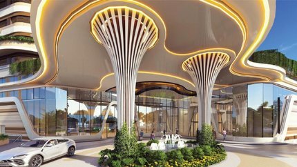 Lối vào khách sạn