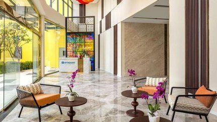 Khu vực lễ tân của resort