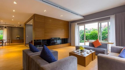 Không gian rộng, gam màu nhẹ tạo cảm giác dễ chịu