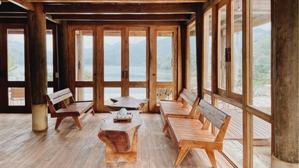 Phòng khách tại khu biệt thự