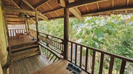 Không gian xanh mát quanh nơi nghỉ