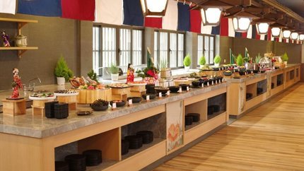 Quầy buffet tại nhà hàng