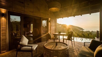 Không gian dễ chịu giúp du hách có thể thư giãn