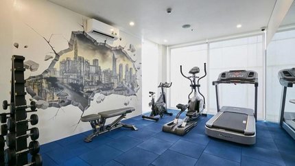 Phòng tập Gym hiện đại, sang trọng.