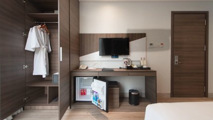 Phòng Deluxe trang bị đầy đủ tiện nghi