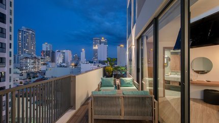 Phòng Family Suite với ban công rộng