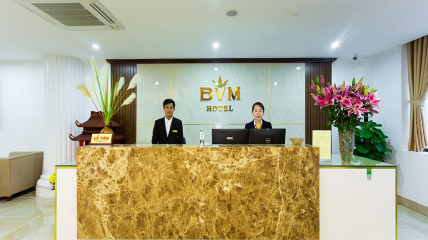 Khu vực Lễ tân khách sạn BVM Ninh Bình