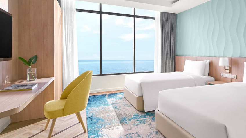 Không gian nghỉ ngơi hạng Two Bed Rooms Suite Ocean View