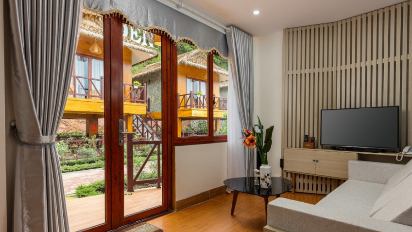 Phòng Executive Suite Bungalow Streamside Tại Eco Garden Resort Mộc Châu