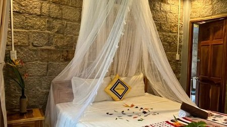 Rock Bungalow with Garden View