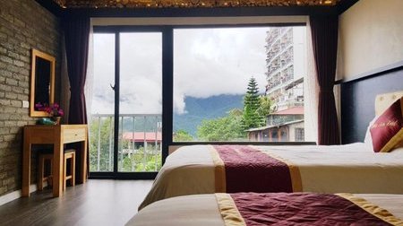 Deluxe 2 giường đôi nhìn ra núi