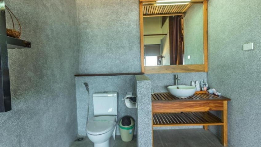 Phòng tắm tại khu nghỉ dưỡng Quỳnh Viên Resort