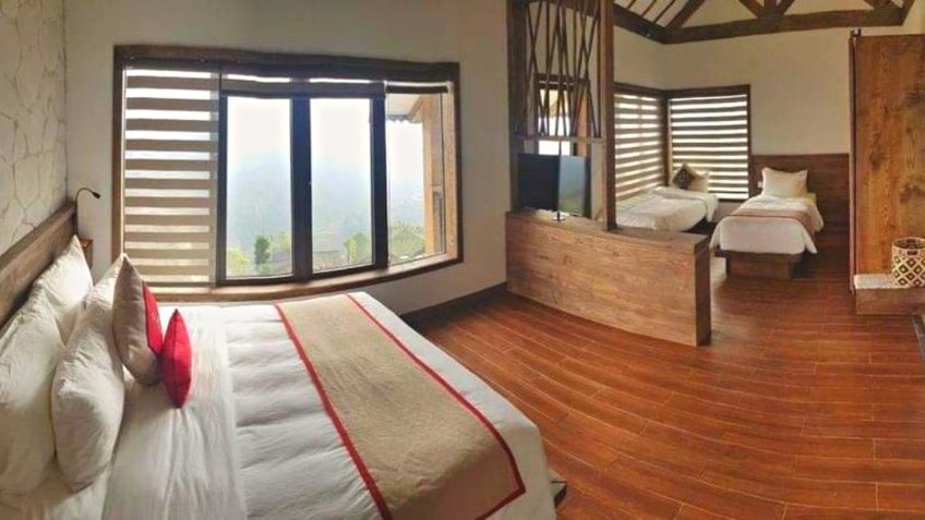 Phòng Family VIP Mountain View tại khu nghỉ dưỡng Sapa Cát Cát Hills Resort & Spa 4*