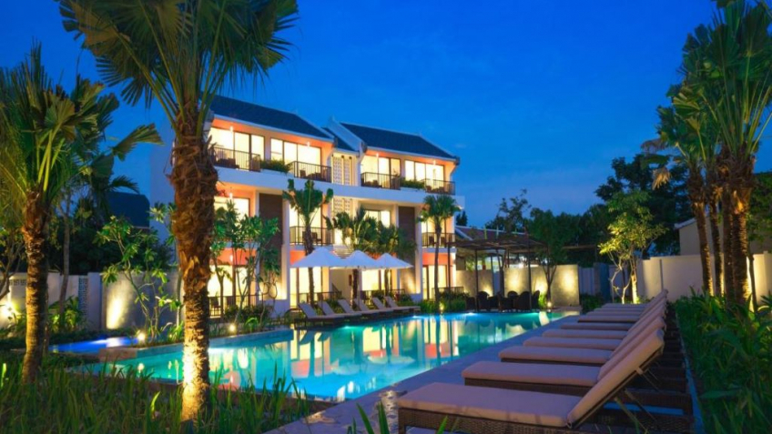 Senvila Hoian Resort & Spa về đêm