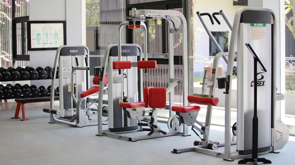 Phòng gym với đầy đủ thiết bị hiện đại