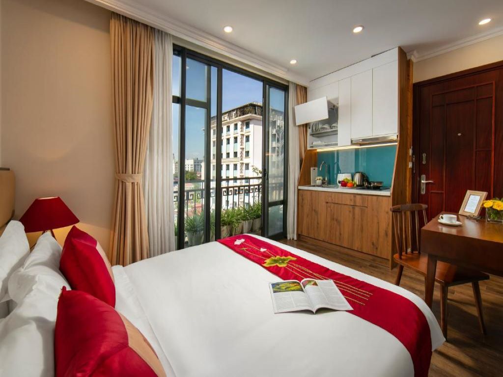 Thiết kế sang trọng tại Au Coeur Studio Room, Au Coeur d’Hanoi Apartment