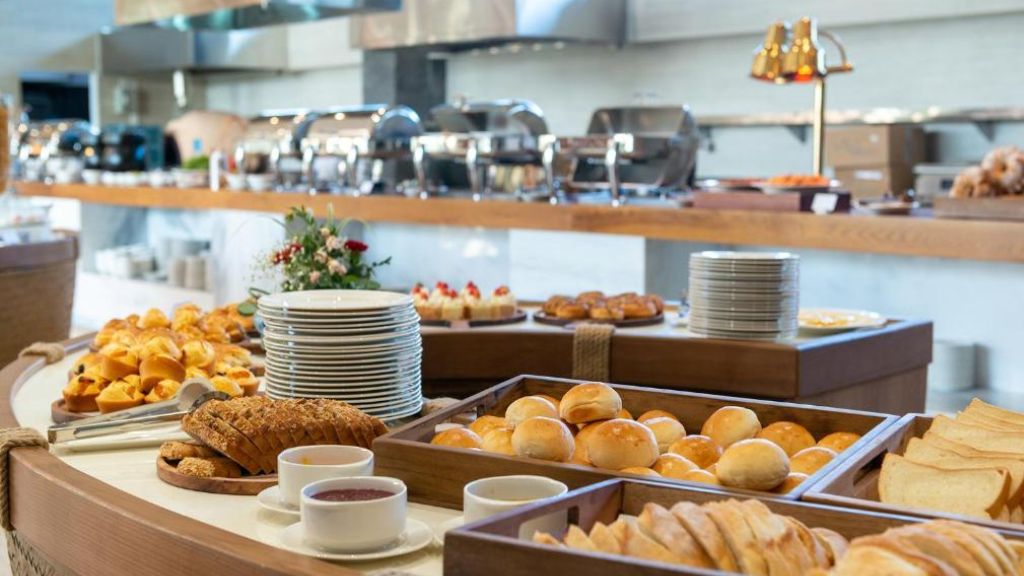 Quầy phục vụ buffet sáng