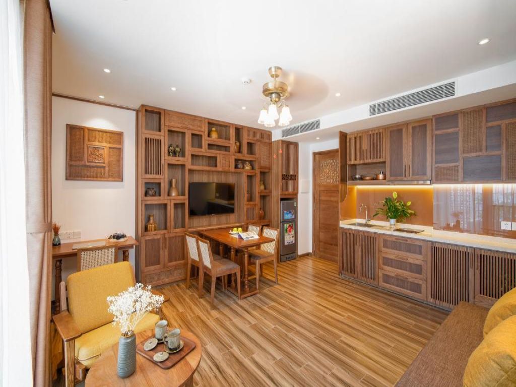 Phòng Family One Bedroom Apartment Bonny Boutique Hotel Đà Nẵng