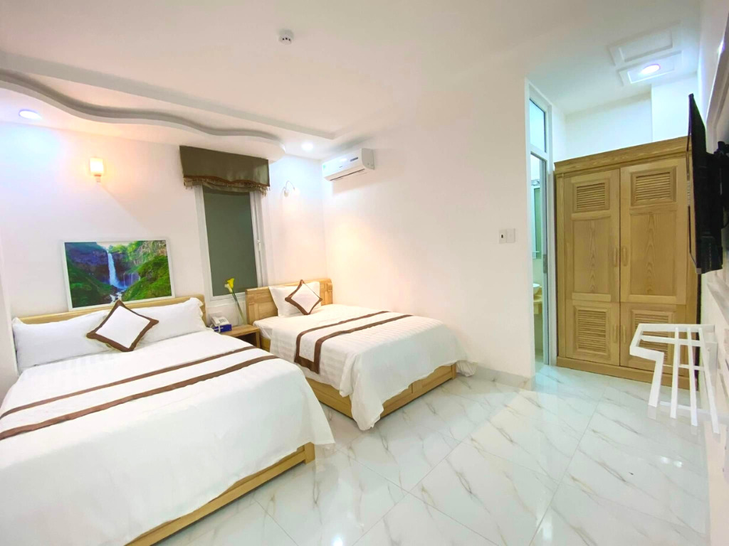 Phòng Deluxe 2 Double khách sạn Caroline Beach Vũng Tàu