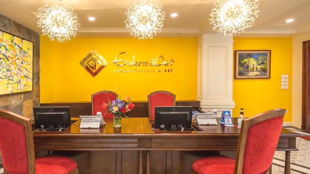 Quầy lễ tân tại Cat Cat Galerie d'Art Hotel Sapa