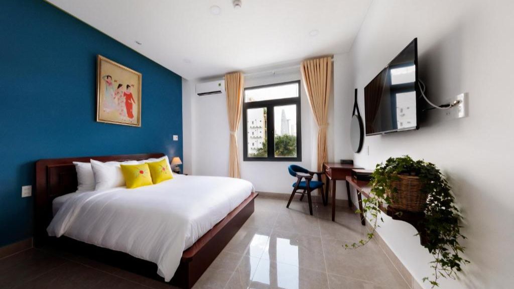 Phòng Double City View khách sạn 3* Chez Mimosa Petite