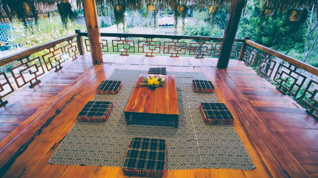 Khu vực chòi uống trà