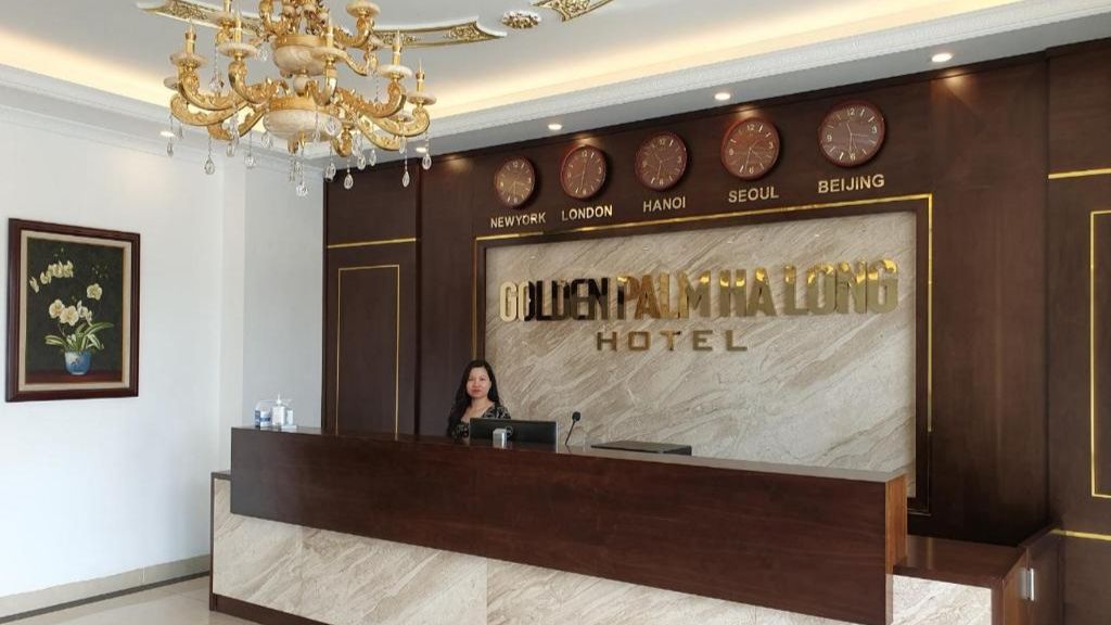 Quầy lễ tân khách sạn Golden Palm Halong Hotel