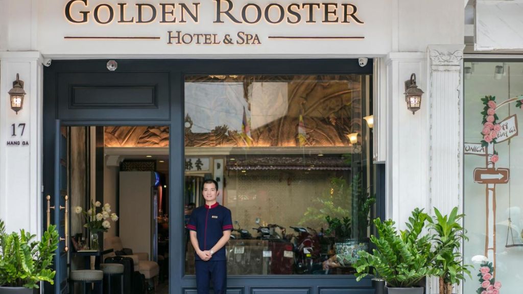 Ngoại cảnh khách sạn Golden Rooster Hotel Hà Nội