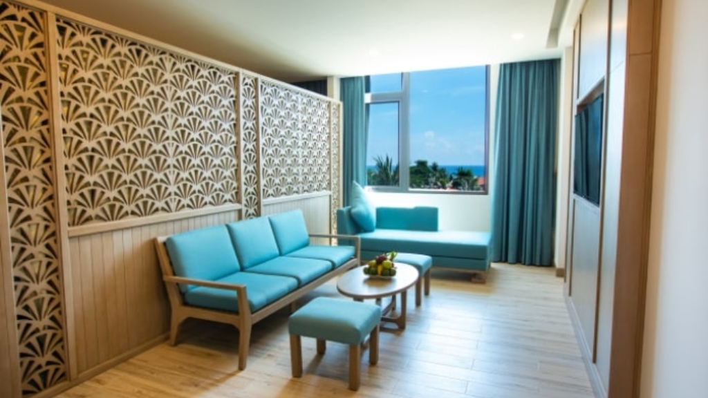 Phòng khách Suite Sea View hiện đại