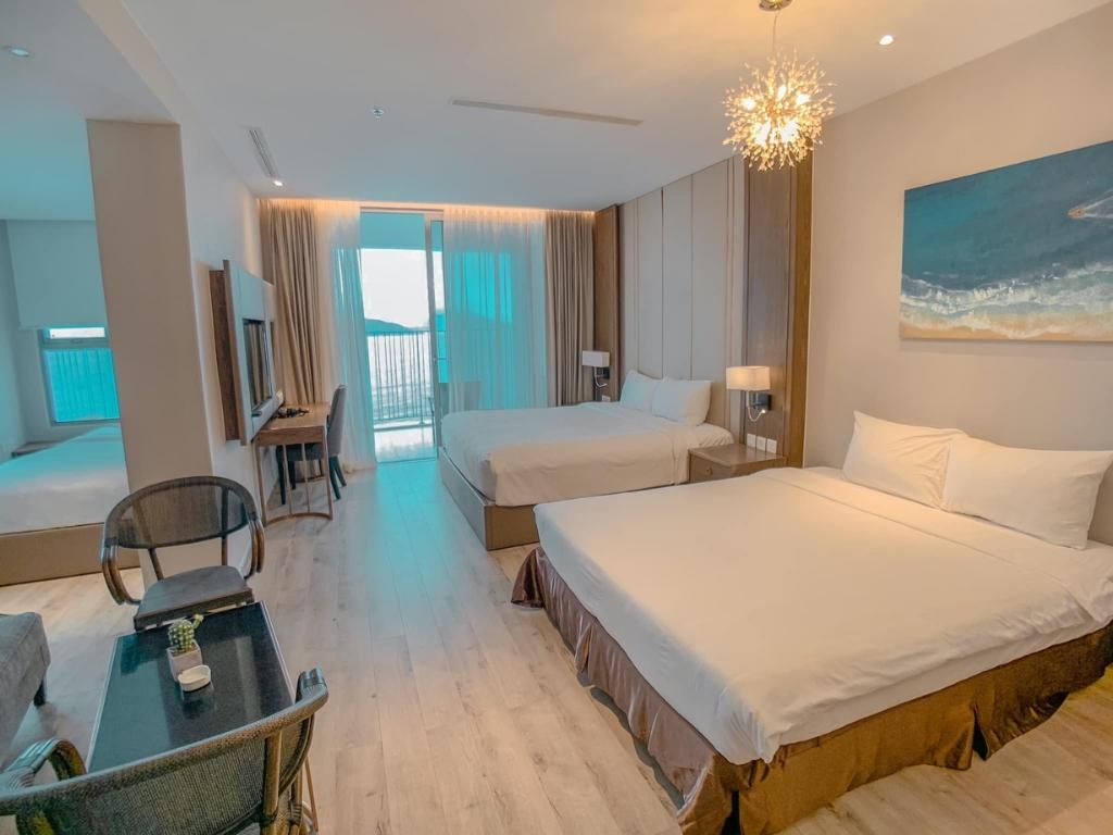 Phòng Premium Studio King Studio Ocean View Holi Panorama Hotel Nha Trang