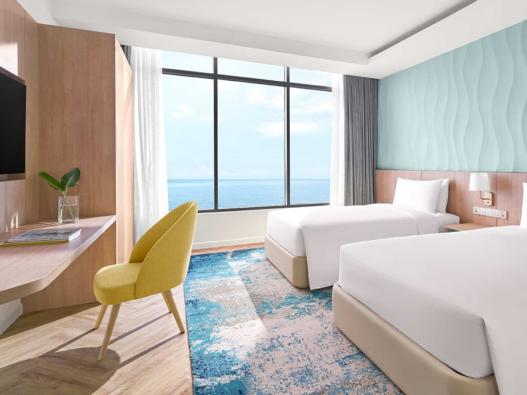 Không gian nghỉ ngơi hạng Two Bed Rooms Suite Ocean View