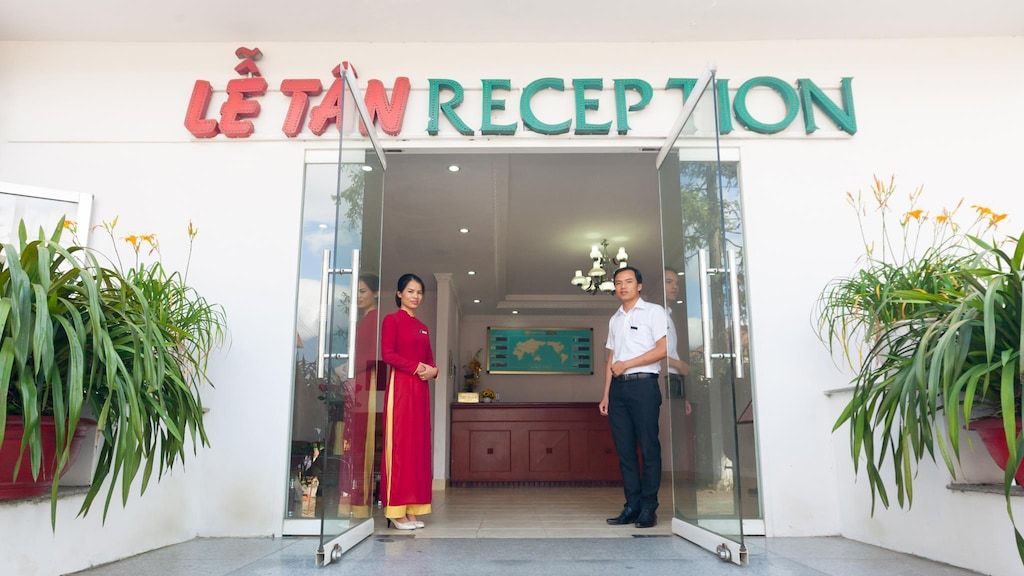 Khu vực sảnh lễ tân của khách sạn