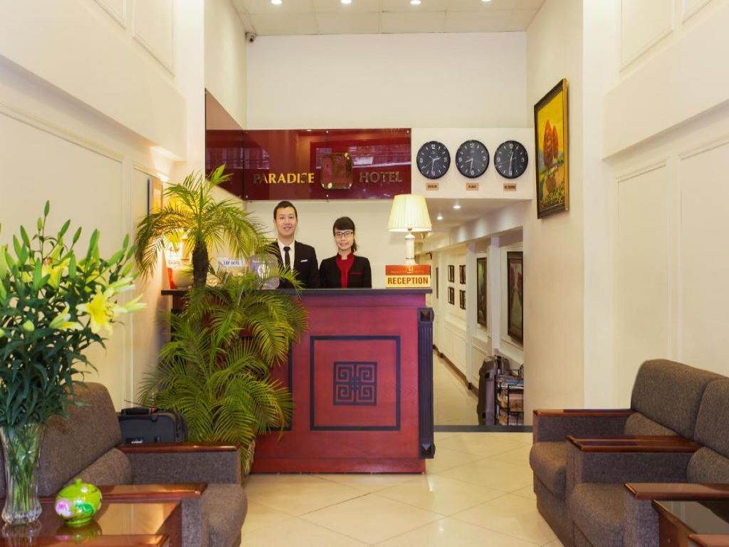 Lễ tân Paradise Hotel & Spa Hà Nội