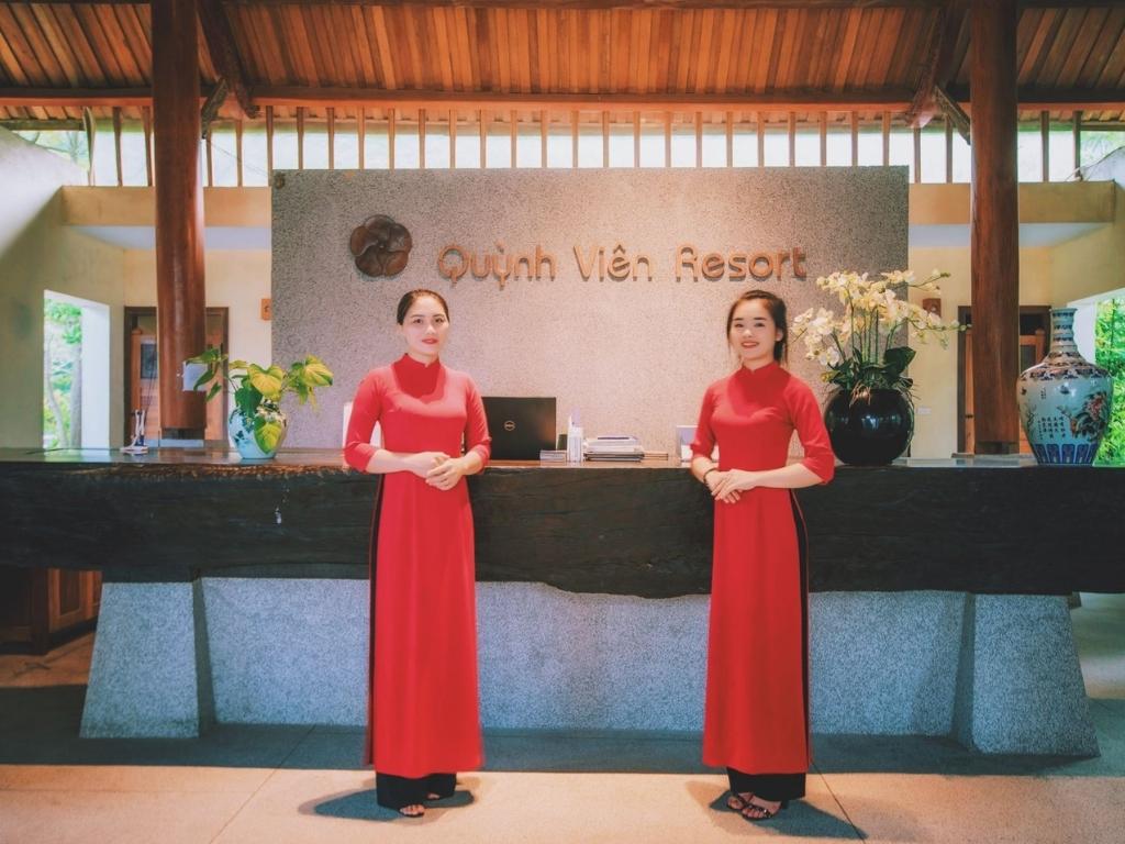 Sảnh lễ tân Quỳnh Viên Resort