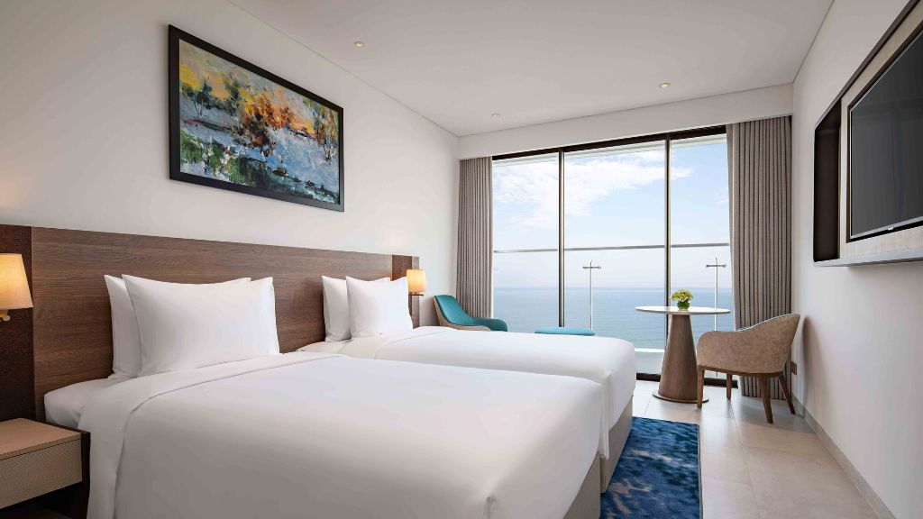 Premium Ocean Twin Bedroom View