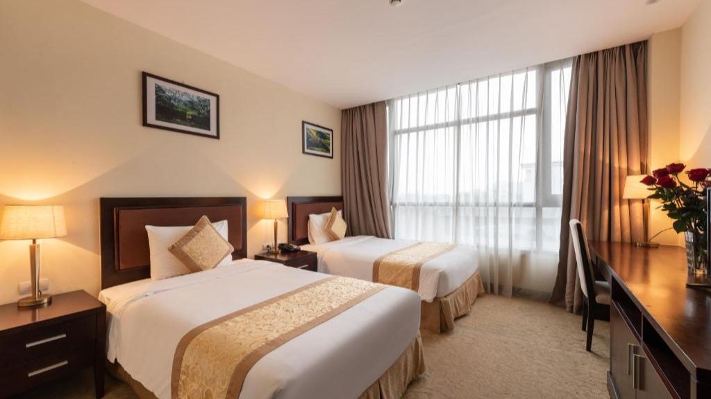 Hạng phòng Superior Twin Room của khách sạn Red River View Lào Cai