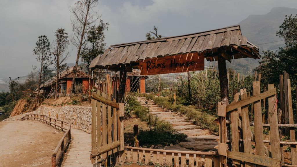 Lối vào của homestay