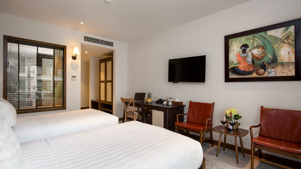 Deluxe Room Twin với nhiều tiện nghi