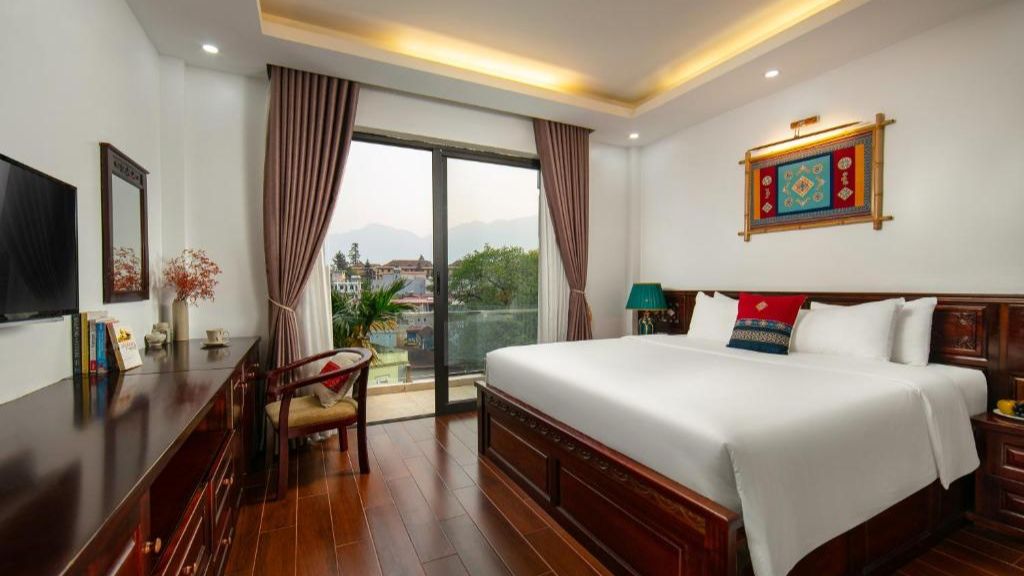 Phòng Deluxe Double của Sapa Mountain Queen House 3*