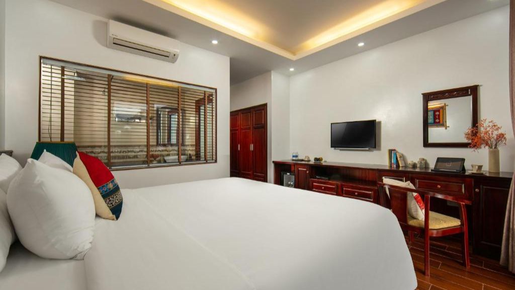 Không gian của phòng Deluxe Double