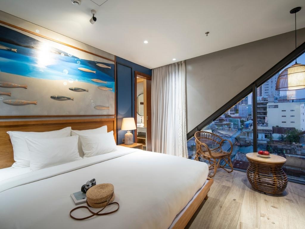 Phòng Studio with Balcony & River view tại Seahorse Đà Nẵng Hotel
