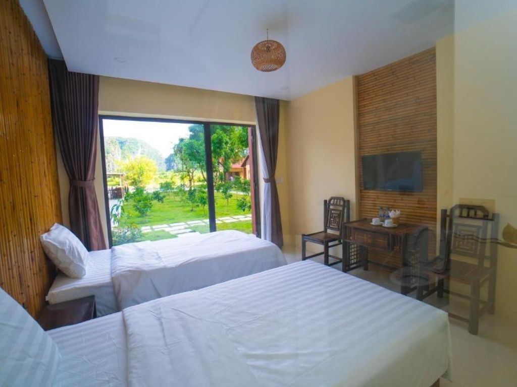 Phòng Hai Giường Đơn Nhìn Ra Vườn Trang An Retreat