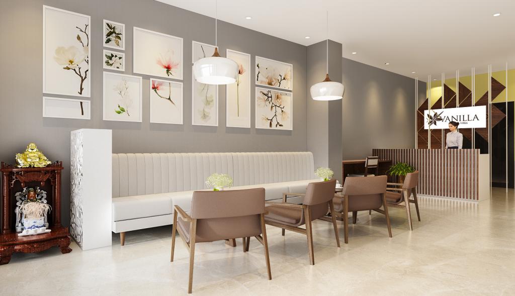 Quầy lễ tân tại Vanilla Hạ Long Villas